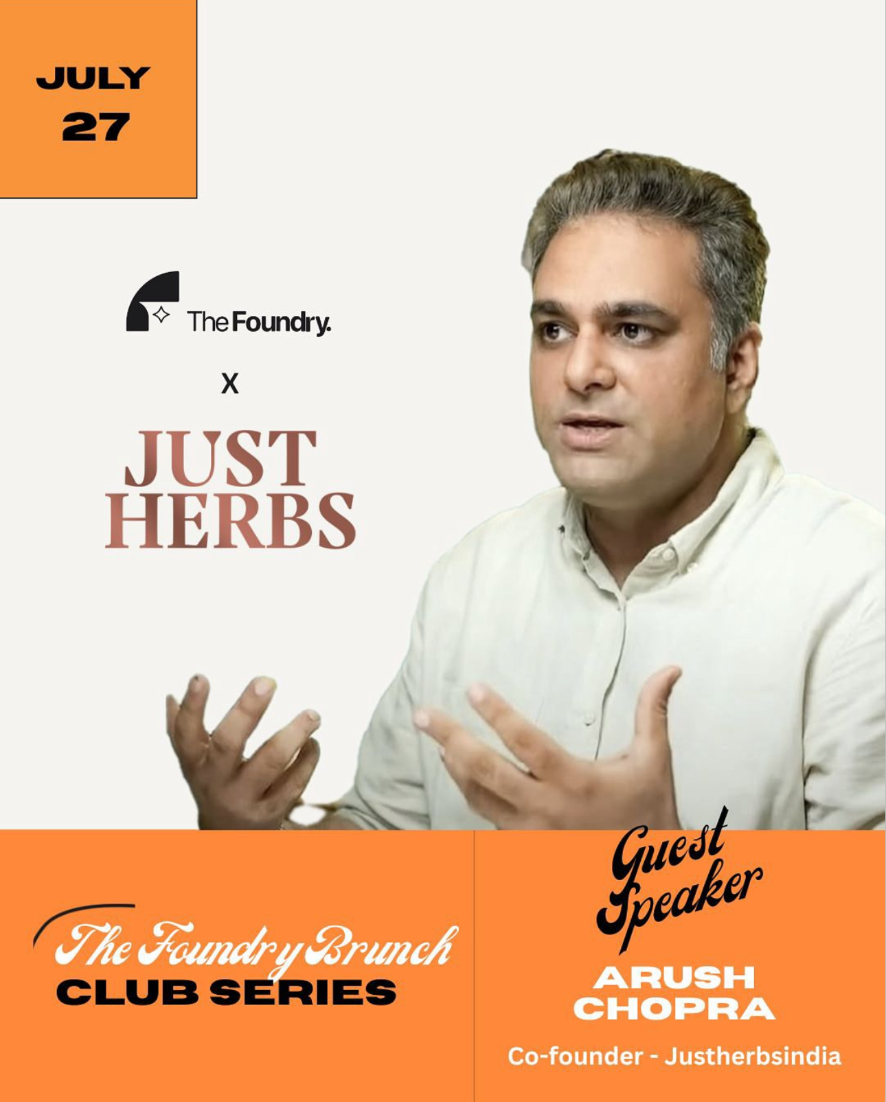 Arush Chopra — Co-Founder, JustHerbs